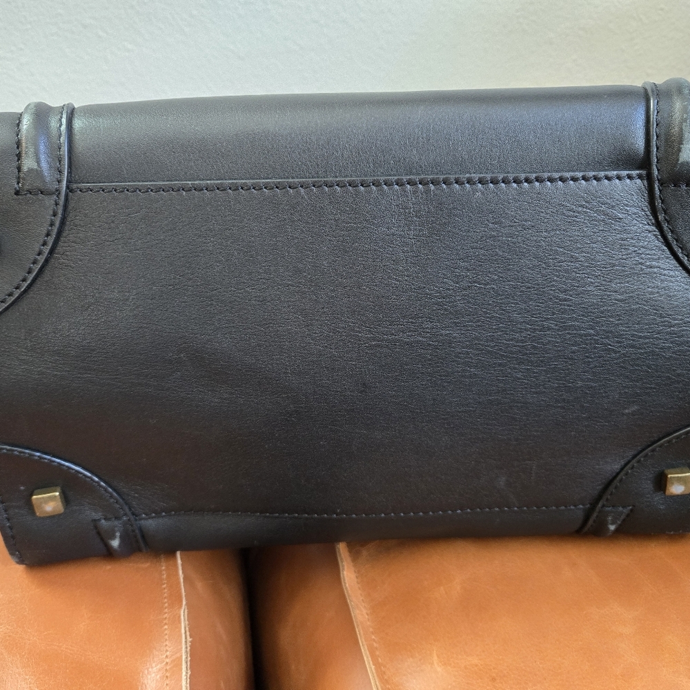 Celine Smooth Calfskin Mini Luggage Black - Picture 6 of 12
